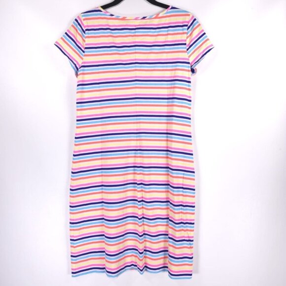 Lilly‎ Pulitzer 100% PIMA COTTON PERU MADE SS Marlowe Dress Island Stripe SMALL - Picture 5 of 13